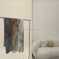 Lo.Love 2025 – Nouveauté Été : Voile Long en Coton Modal Imprimé Floral Style Ethnique, Confortable, Impression Numérique, Usage Quotidien