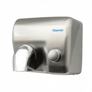 Sèche-mains électrique manuel à air chaud chromé, 31 cm de long, 27,3 cm de large, 25 cm de haut - Product Image 2