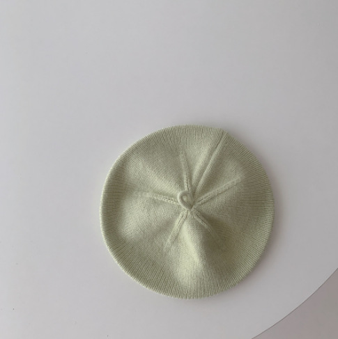 Vert [béret en laine unie]