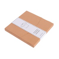 Boîte d'emballage pliante en papier kraft personnalisée avec votre logo, pour t-shirts, vêtements, cadeaux, vente en gros