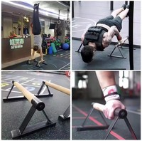 CHENGMO SPORTS 33CM Prix usine Ensemble de barres de pompes personnalisées en bois, Parallettes, Support de pompes amélioré, Barre de handstand pour salle de sport à domicile