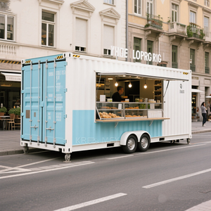 Café en conteneur maritime entièrement équipé avec cuisine, café et bar extérieur - Product Image 2