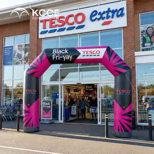 قوس إعلاني قابل للنفخ سهل التركيب مع شعار مخصص للترويج في الجمعة السوداء، مصنوع من مادة TPU لمدخل المتجر - Product Image 1