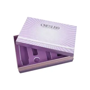 Luxury Personal Care Gift Box Cosmetic Box Makeup Brushes Packaging Box With EVA Foam insert Full Color Printing