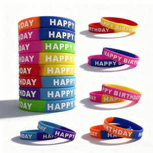 Bracelets en silicone pour hommes, femmes, adolescents, design unisexe pour adultes, cadeaux promotionnels pour fêtes d'anniversaire, festivals sportifs - Product Image 5