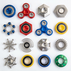 Fidget spinner professionnel personnalisé arc-en-ciel, fabriqué selon votre design, usiné CNC en acier inoxydable - Product Image 3