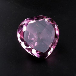 MH-9502 rote Farbe Kristall Diamant Glas Herz Diamant Brief besch werer - Product Image 3