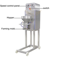 Mesin Pembuat Bakso Otomatis Newcore PLC VFD  Kekuatan Tinggi 250kg/jam 220/380/415V untuk Pabrik Makanan