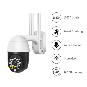 Cámara PTZ de 1080P Cámara de seguridad para el hogar Cámara IP inalámbrica PTZ con zoom de inclinación panorámica inteligente para exteriores 5X Dome 2MP - Product Image 2