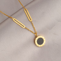 Colliers et chaînes en acier inoxydable inaltérable pour femme, pendentif cœur original, bijoux de mode