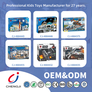 ชุดตัวต่อบล็อกของเล่นเด็กเฉิงจี ชุดหลายชิ้น รถดับเพลิง แนวการศึกษา วิวถนนในเมือง - Product Image 6
