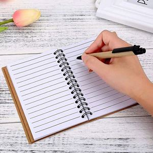 Design Custom Logo Sticky Notes Kraft Paper Cover <b>Mini</b> <b>Notebook</b> Note Pads with Pen - Product Image 2