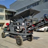 Concasseur à marteaux mobile haute productivité pour shales, charbon et quartz, électrique