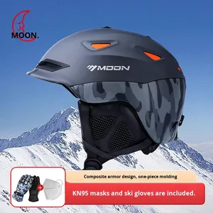 <span class=keywords><strong>Casque</strong></span> de <span class=keywords><strong>ski</strong></span> <span class=keywords><strong>et</strong></span> de snowboard intégré professionnel pour hommes <span class=keywords><strong>et</strong></span> femmes hiver résistant au froid <span class=keywords><strong>et</strong></span> anti-collision chapeau de protection chaud - Product Image 2