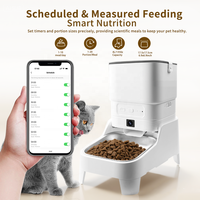 Distributeur automatique de nourriture pour animaux de compagnie intelligent 4L, application Tuya, contrôle WiFi, distribution automatique programmée pour chats et chiens avec caméra HD 1080P