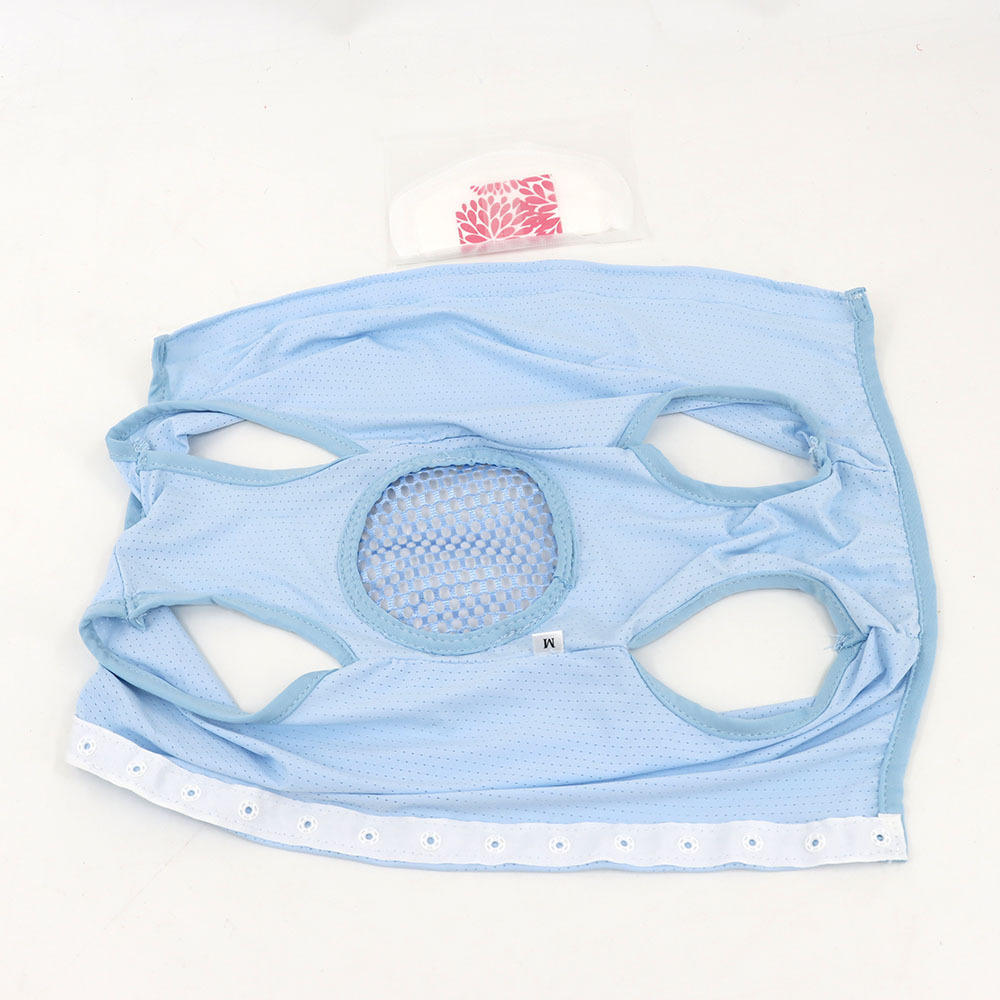 สีน้ำเงิน - โพลีเอสเตอร์ ไอซ์ซิลค์ ยืดหยุ่น / ขนาด XL