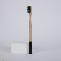 Brosses à dents au charbon de bambou naturel biodégradable et écologique Brosse à dents manuelle en bois de voyage à poils souples LOGO laser