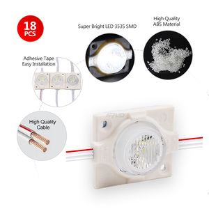 1 LED SMD3535 Edgelight LED Module With Spotlight Lens 2.8W IP67 18pcs/chain Led Strip Module Lamp 12*56° Led Lightbox Lighting - Product Image 6