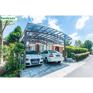 Sự lựa chọn tốt nhất xe bãi đậu xe đổ dù để che nắng nhà để xe mạnh mẽ carport nhôm mái hiên tán Polycarbonate mưa đổ nhập cửa tán - Product Image 4