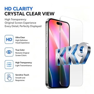 Protection d'écran en verre trempé personnalisée KK9 pour iPhone 18 Ultra, protection d'écran anti-choc ultra-résistante pour iPhone 18 Pro - Product Image 4