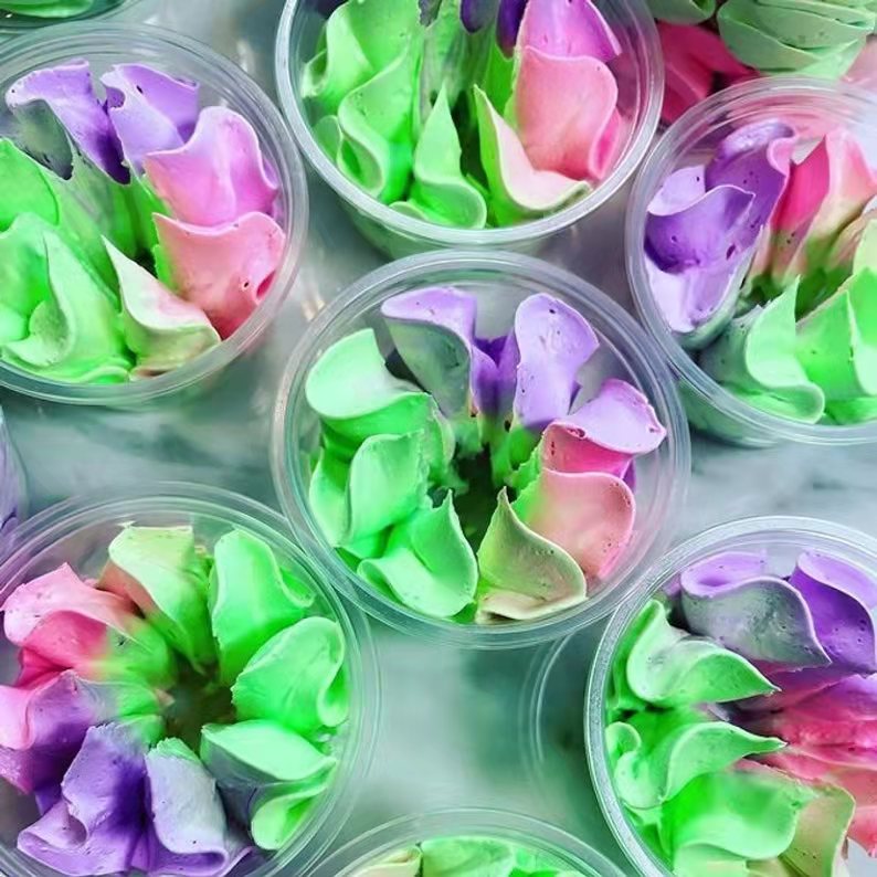 Whipped Moisturising Soap Tower Soap Fluff, 5 Soap Pots  Vegan Friendly Beauty Gift Softer Skin Shower Whip with private label