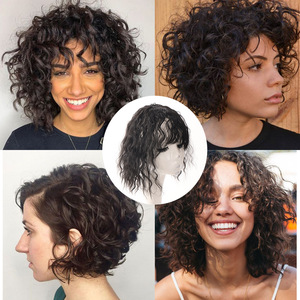 Topper capillaire synthétique en <span class=keywords><strong>fibre</strong></span> résistante à <span class=keywords><strong>la</strong></span> chaleur 8*12, avec filet rose, pour remplacement capillaire, au prix le plus bas pour femmes - Product Image 4