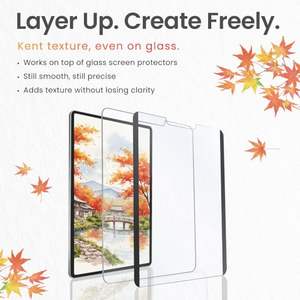 Protection d'écran magnétique effet papier pour tablette Samsung Tab, texture Kent, dessin, écriture, amovible, réutilisable, sans bulles, OEM - Product Image 3