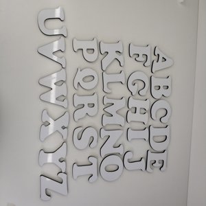 Lettere di sublimazione <span class=keywords><strong>in</strong></span> <span class=keywords><strong>legno</strong></span> vuoto per la casa o la scuola decorazione da appendere alla parete quotidiana istruzione preliminare lettere di carattere - Product Image 1