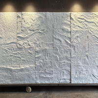 Panneau mural en pierre artificielle 3D en PU léger, imperméable, résistant aux UV, moderne, pour chambre à coucher et salle à manger, villa