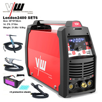 Machine à souder VECTOR TIG MMA 220V AC/DC IGBT Inverter 200AMP Pulse Welder pour aluminium LONDON2400