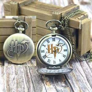 <span class=keywords><strong>Montre</strong></span> de <span class=keywords><strong>Gousset</strong></span> Collier Vif d'Or Poudlard Rétro à Rabat Quartz Chaîne Suspendue pour Hommes et Femmes Accessoire Vestimentaire - Product Image 5