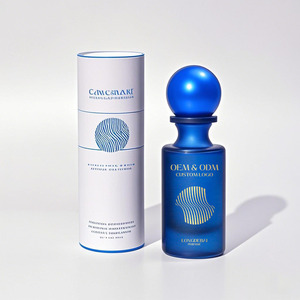 Hot Sell Round 50ml Perfume <b>Bottle</b> clear Black 30Ml 100ml Glass Perfume <b>Bottle</b> Luxury Perfume <b>Bottle</b> With Long Neck - Product Image 2