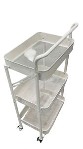 Modern Stainless Steel Foldable Cart Foldable Kitchen Gadgets 3 Layers Sample Available Easy Bulk Order Premium Folding Cart - Product Image 2