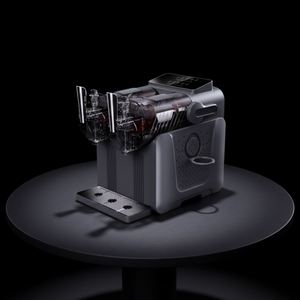 Mini machine à glace pilée et à crème glacée molle 2-en-1, automatique, électrique, 220W, en acier inoxydable, capacité de 1,5 litre, cinq modes prédéfinis, pour la maison - Product Image 3