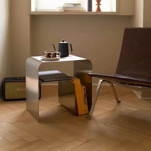 ตู้เก็บของแบบวินเทจสไตล์ Bauhaus พร้อมโต๊ะข้างเตียง โต๊ะข้างเตียงนอน ดีไซน์มินิมอล ผลิตจากสแตนเลส เฟอร์นิเจอร์ตกแต่งบ้าน - Product Image 2