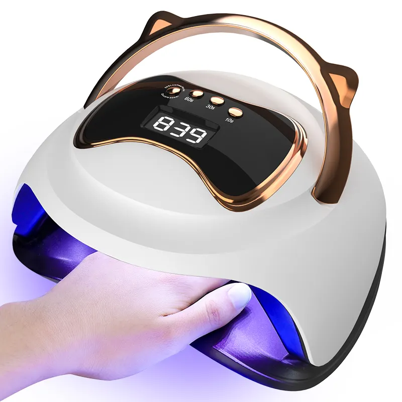 Lampada per unghie a LED UV essiccatore per unghie 120W macchina per smalto Gel più veloce luce polimerizzante professionale con 4 impostazioni del Timer per Nail Art fai da te