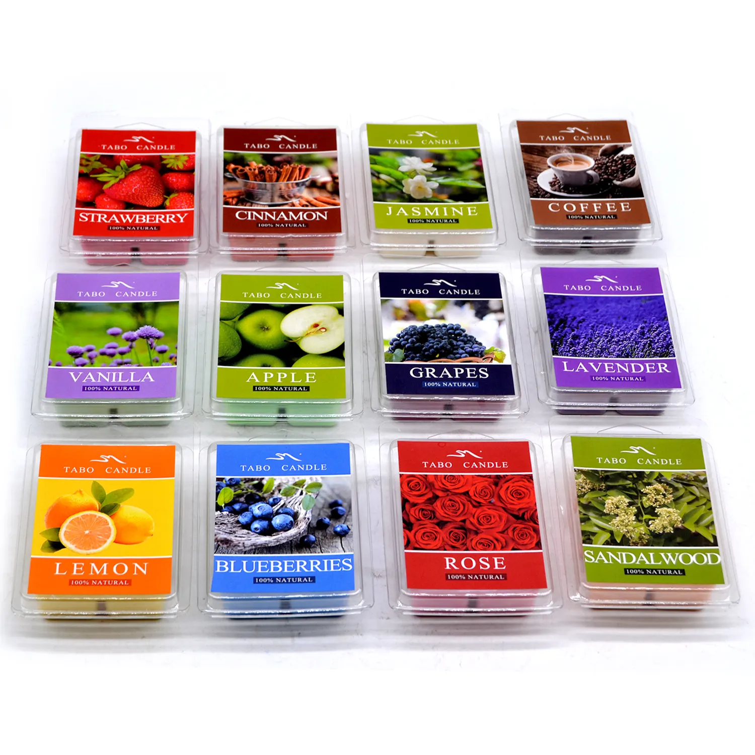 high quality scented wax cubes air freshener wax melts clamshell packaging