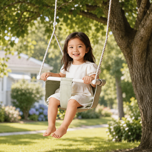 Siège de balançoire en toile personnalisé pour tout-petits, pour marques à marque privée, balançoire pour bébé réglable avec corde, pour intérieur, crèche, extérieur, jardin, fabricant - Product Image 1