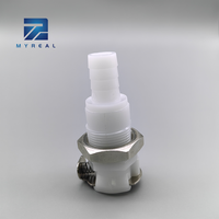 Distributeurs de boissons Push Connect POM blancs, raccord rapide en ligne, valve de boisson 8 bars