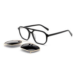 Gafas de sol con <span class=keywords><strong>clip</strong></span> de acetato, gafas de sol magnéticas, <span class=keywords><strong>lentes</strong></span> oftalmicos, gafas para hombre, logotipo personalizado de alta calidad en <span class=keywords><strong>lentes</strong></span> - Product Image 4