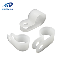 Pince de câble de fixation en plastique nylon blanc noir accessoires électriques ROHS pinces de câble de panneau solaire pince en plastique de Type R en plastique