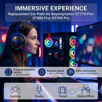 Kit de réparation de coussinets d'oreille de remplacement Beyerdynamic DT880 Pro/DT990 Pro pour DT770 Pro, confortables et résistants à la transpiration