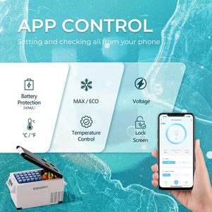 Euhomy Hot Bán Tủ Lạnh 38qt (35L) Điện <span class=keywords><strong>Cooler</strong></span> 12V Xách Tay Xe Tủ Lạnh Hộp Lạnh Cho Du Lịch - Product Image 2