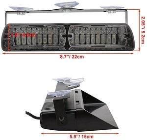 Accessoires de voiture de fabrication <span class=keywords><strong>d</strong></span>'éclairage de voiture de chine, ventouse de pare-brise à 16 LED, lumière <span class=keywords><strong>d</strong></span>'avertissement <span class=keywords><strong>d</strong></span>'urgence stroboscopique pour les ambulances - Product Image 5