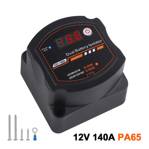 Dual <b>Battery</b> Isolator 12V 140A With Voltmeter Relay PA65 Waterproof For <b>Auto</b> Use - Product Image 2