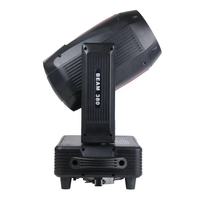 Projecteur Beam Mobile 380W avec Ligne Rouge, 6 Couleurs + Blanc 8400K, Contrôle DMX512, Gradation Linéaire 0-100%, Équipement d'Éclairage Scénique Intérieur
