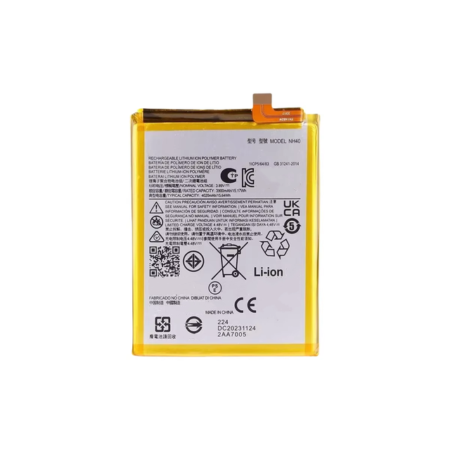REAL CAP Replacement Battery NH40 for Motorola MOTO E22 E22S E22i Cell Phone Mobile Smartphone Batteries Factory OEM Customized