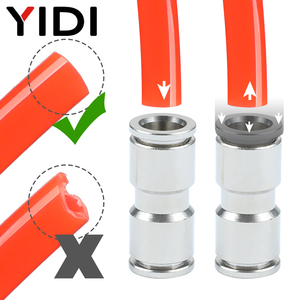 Raccord pneumatique YIDI <span class=keywords><strong>PB</strong></span> en acier inoxydable, connecteur en T fileté, raccord rapide à une touche pour tuyau d'air, filetage mâle BSP R - Product Image 5