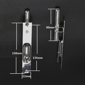 Portes de sécurité doubles de style ancien de 6 pouces et 8 pouces avec serrures à pêne dissimulées, accessoires de porte et de fenêtre non standard - Product Image 5