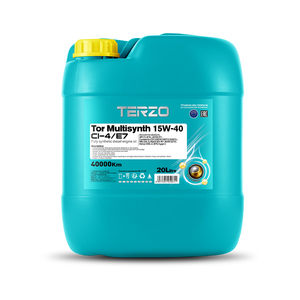Huile moteur synthétique pour camions commerciaux TERZO Tor Mixfleet Ultra 15W40 API CF 4 pour engins de construction - Product Image 5